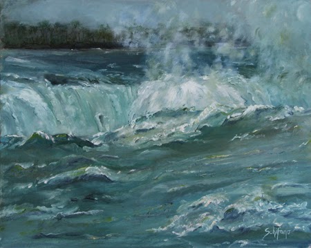 Kathy Schifano, plein air Niagara, oil paint commission