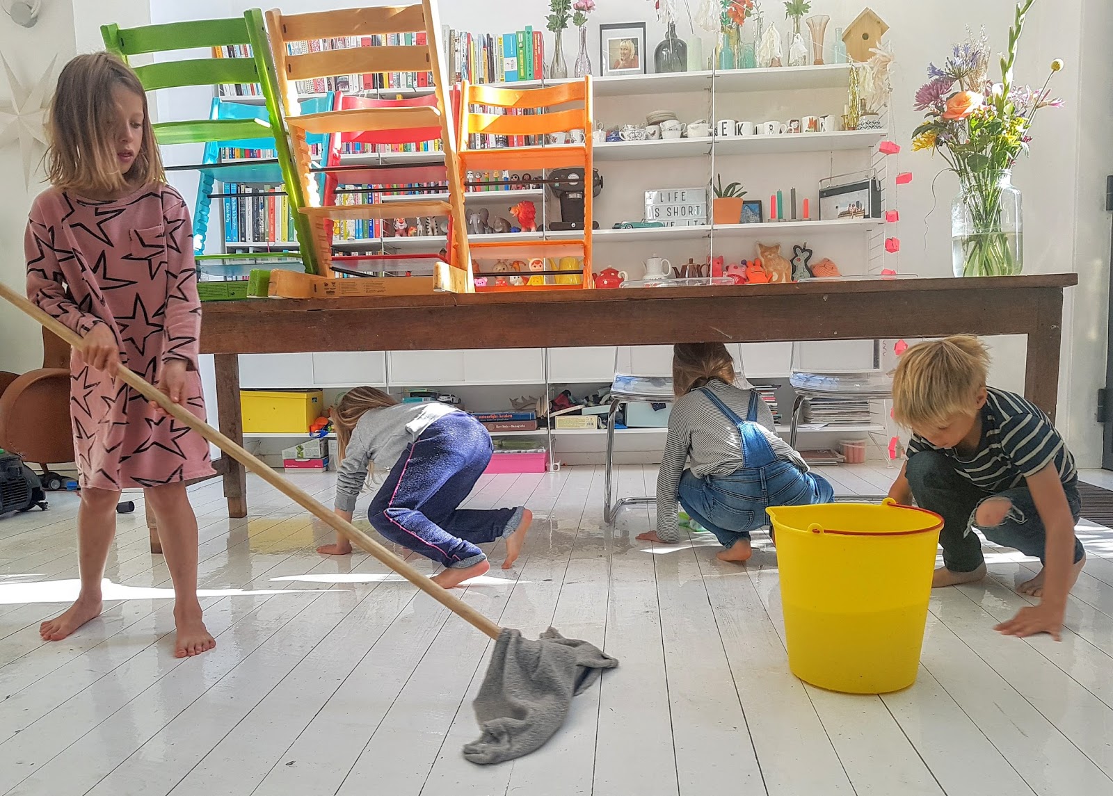 mama van vijf: Vele handen maken licht werk