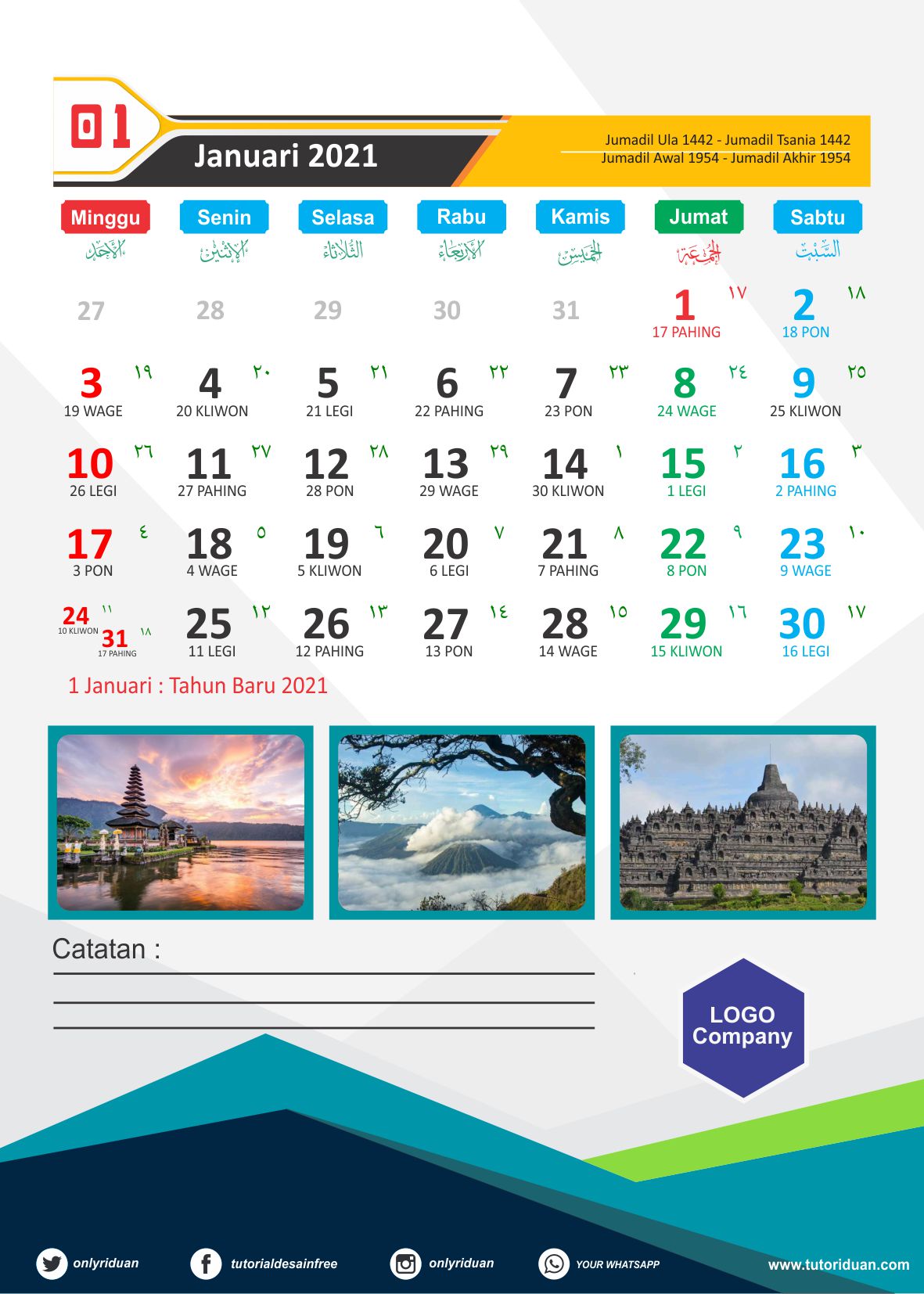 3 Desain Kalender Duduk 2021 Dengan Coreldraw Free Cdr