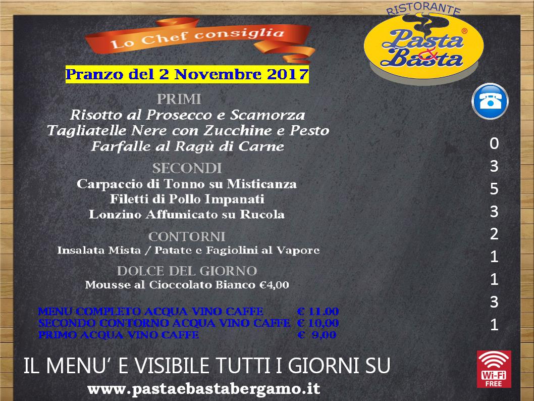 Ristorante Pasta e Basta PRANZO A PREZZO FISSO