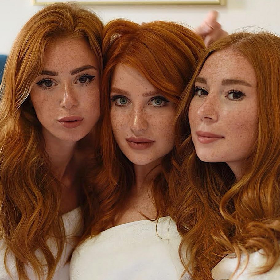 One redhead is a handful - Three redheads are. 