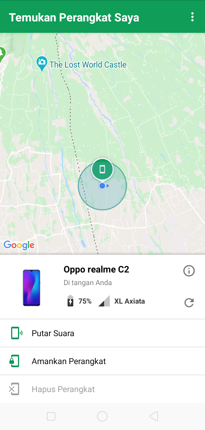 Google Find My Device Untuk Menemukan Handphone Yang Hilang Atau Tertinggal Di Suatu Tempat