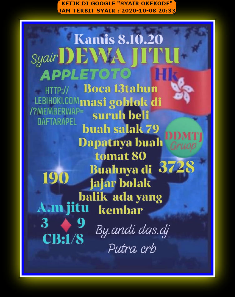 1 New Message Kode Syair Hongkong 8 Oktober 2020 Forum Syair Togel Hongkong Singapura Sydney