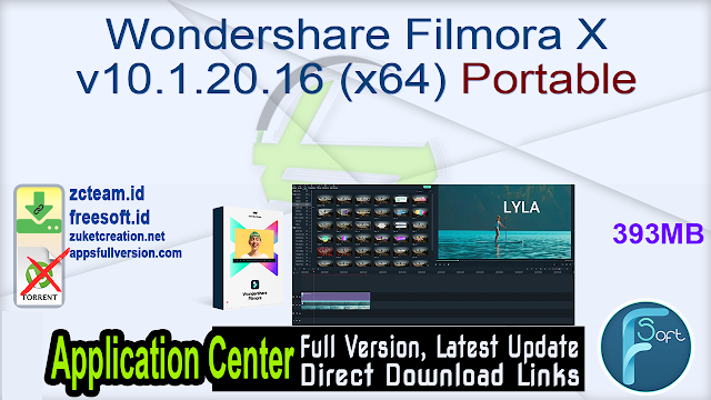 Wondershare Filmora X v10.1.20.16 (x64) Portable _ZcTeam.id