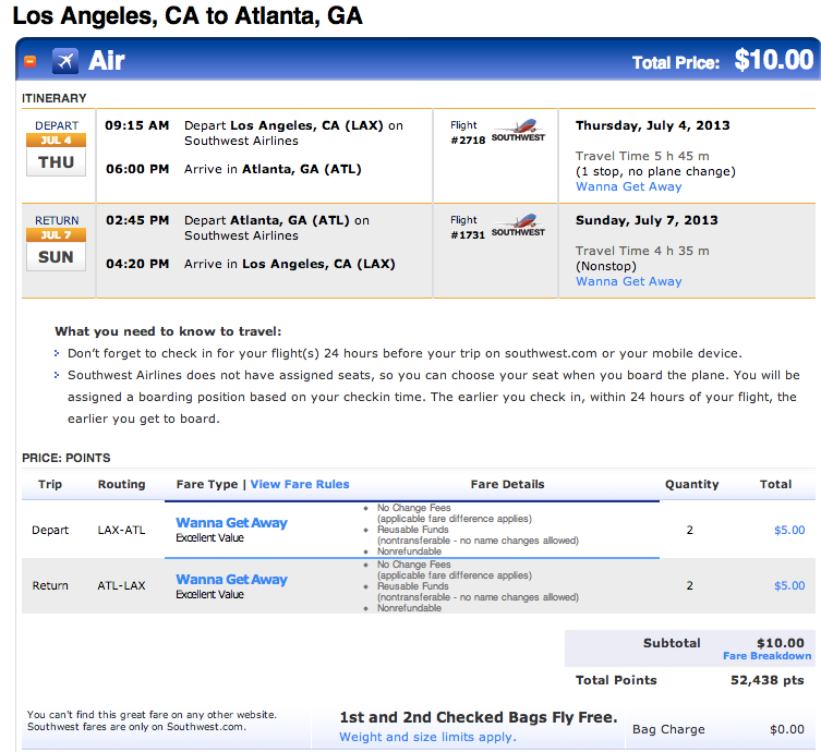 Relentless Financial Improvement 3 free nights in Atlanta