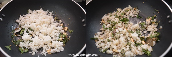 Step 3 - Curry Leaves Butter Pulao Recipe  