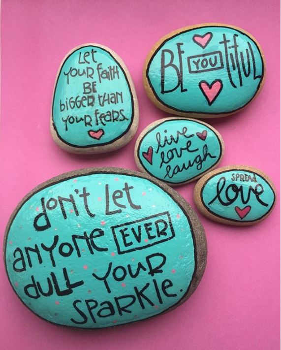 100+ Kindness Rock Painting Ideas & Sayings - I Love Painted Rocks