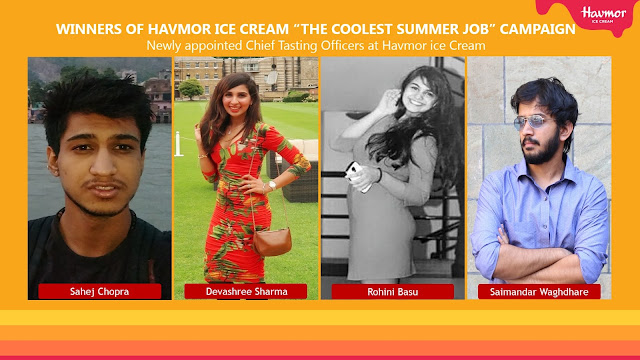 Havmor Ice Cream Ltd announces winners of “The Coolest Summer Job” campaign Havmor Ice Cream Ltd announces winners of “The Coolest Summer Job” campaign