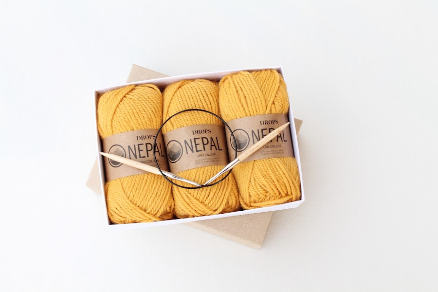 yarn knitting skeins mustard