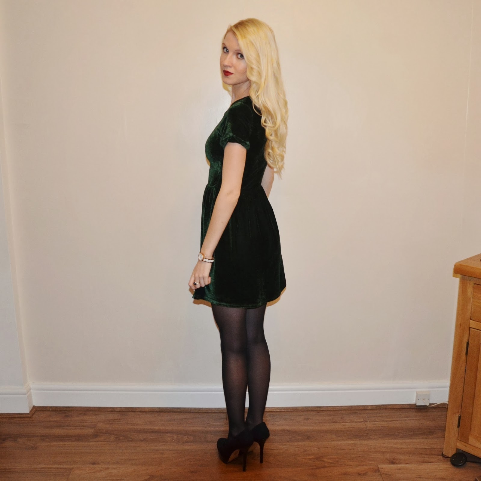 below the knee semi formal dresses Knee-Length Semi-Formal Dress: Marsoni M318S Deep Green / 4 ps25-holiday main image 0