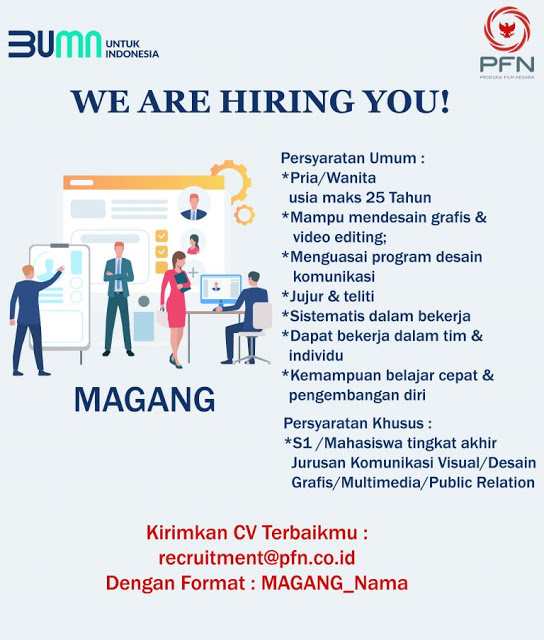 Lowongan Kerja Perum Produksi Film Negara - Penerimaan Pegawai Juli