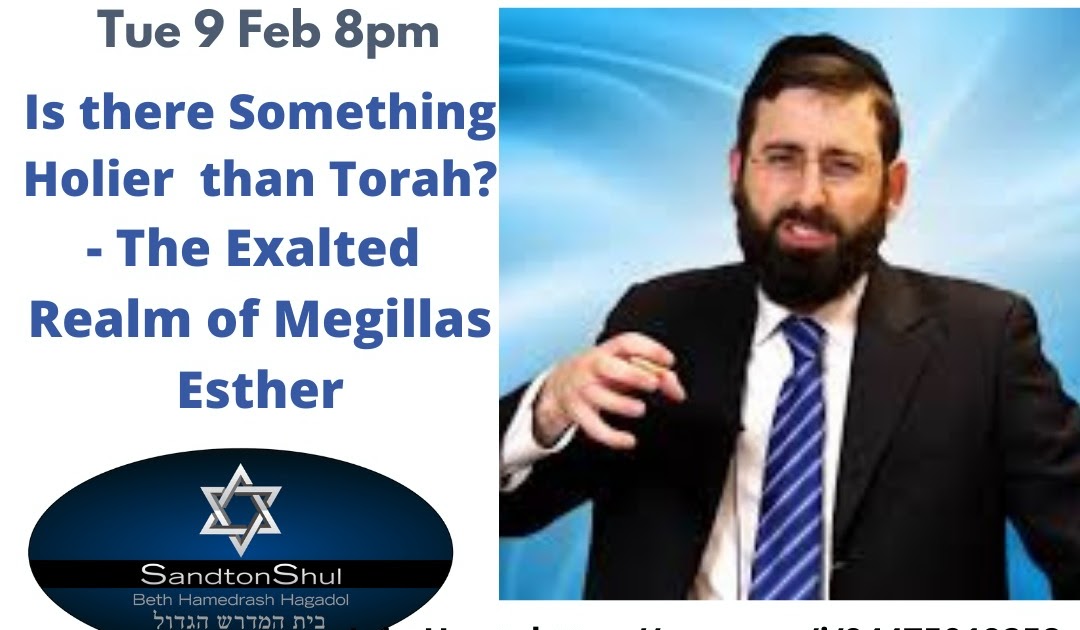 Join the Rov This Tuesday at 1 PM Eastern for Torah to South Africa