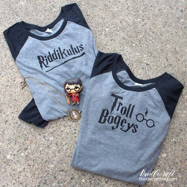 Harry Potter themed shirts to wear to Universal Studios and the Wizarding World, Riddikulus and Troll Bogeys