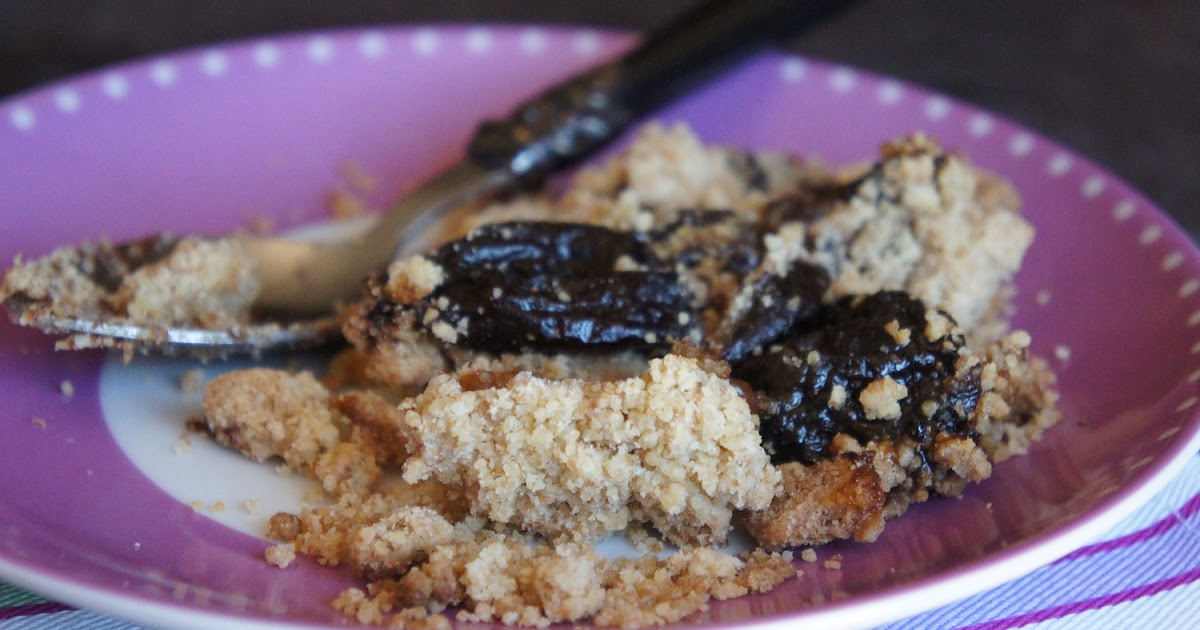 Crumble aux pruneaux et aux oranges