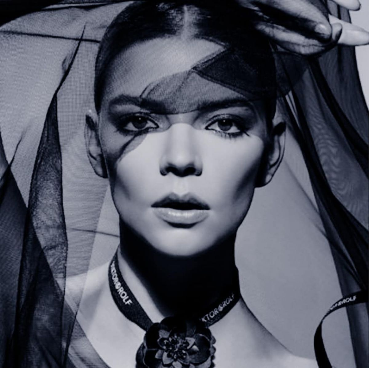 Anya Taylor-Joy Clicked for Viktor & Rolf Flowerbomb Fragrance -2019