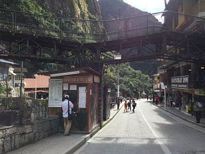 parada de bus de Aguas Calientes a machu picchu