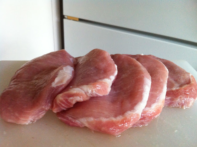 chops of pork (thanks, Safeway!)