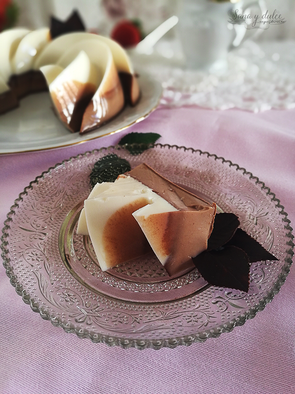 panna cotta saludable de vainilla y chocolate panna-cotta-saludable-vainilla-chocolate