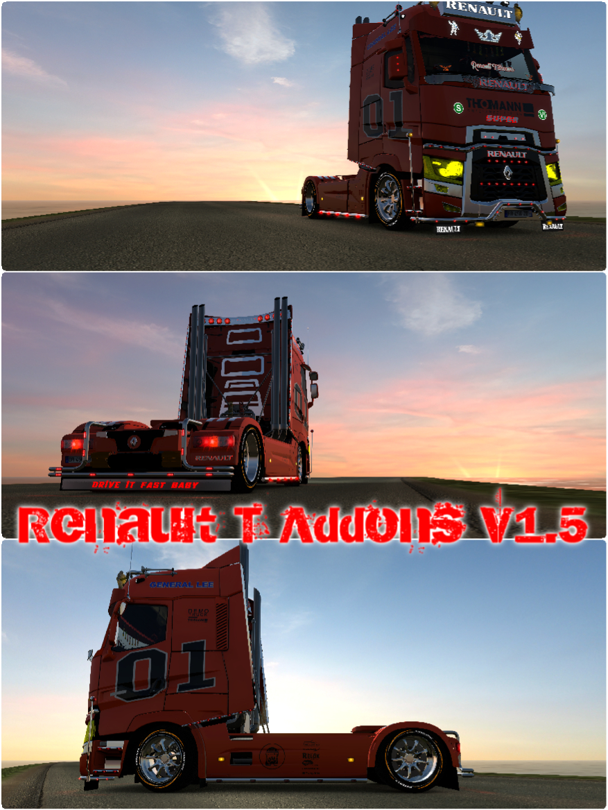 Euro Truck Simulator 2 Mod World Renault Range T Tuning Addons V1 5