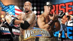 the rock vs john cena hd wallpaper wrestlemania 2012