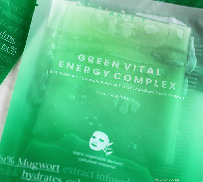 AXIS-Y Green Vital Energy Complex Sheet Mask Review, AXIS-Y Skincare, AXIS-Y Review, AXIS-Y Climate Based Skincare, AXIS Y, AXIS Y Mask