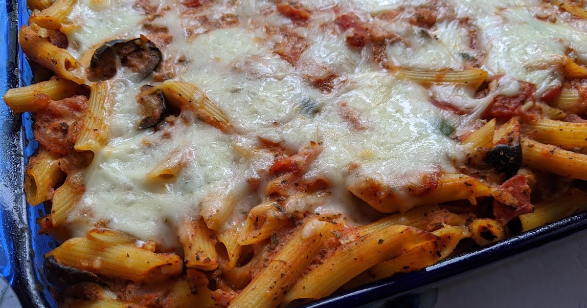 Salami Penne Pasta Bake
