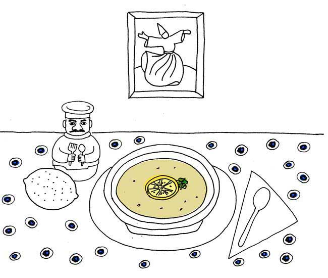 lentil lemon soup by Yukié Matsushita
