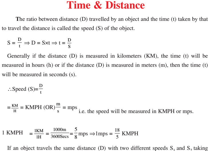 Time And Distance Problems Pdf