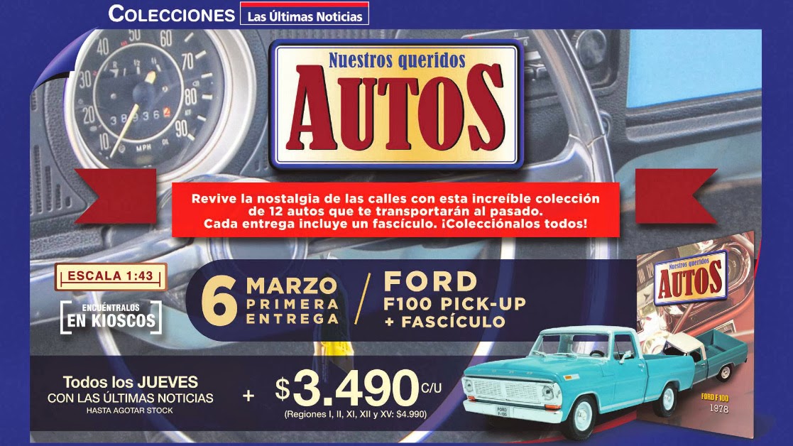 coleccion nuestros queridos autos 1:43 chile