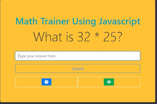 Math Trainer Using Javascript