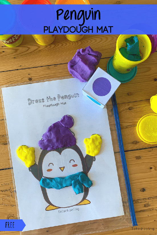 Free Printable Winter Playdough Mats for Preschoolers