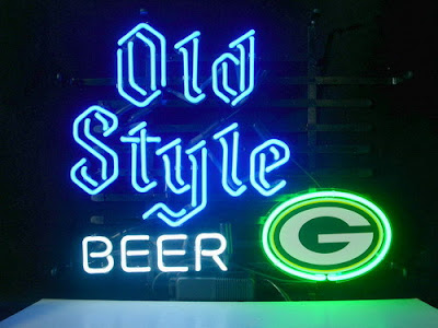 Wiki Neon Sign Blog: OLD STYLE NFL Green Bay Packers Football Beer Bar