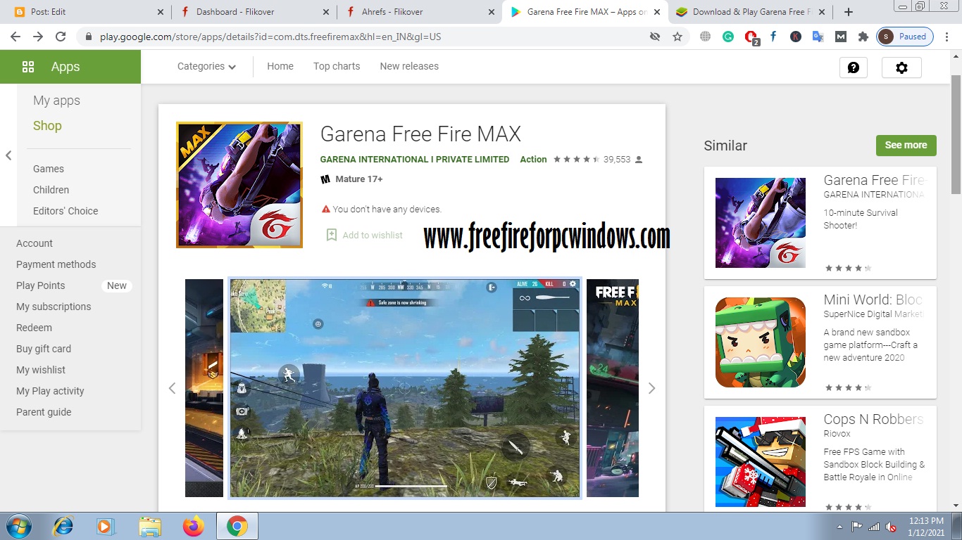 Free Fire MAX Download for PC Windows 10, 7, 8 32/64 bit Free in 2023