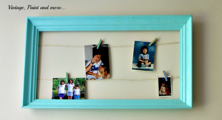 DIY Mini Clothespin Picture Display