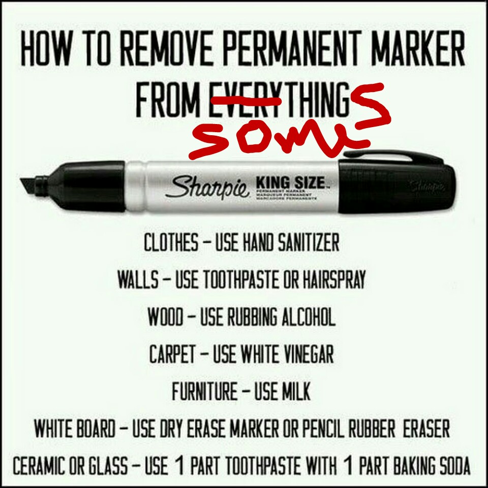 How to Remove Permanent Marker Stains (Picture) Frederick Damasus's Blog