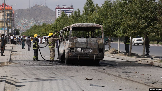 Five Afghan Government Employees Killed in Kabul Bus Bombing