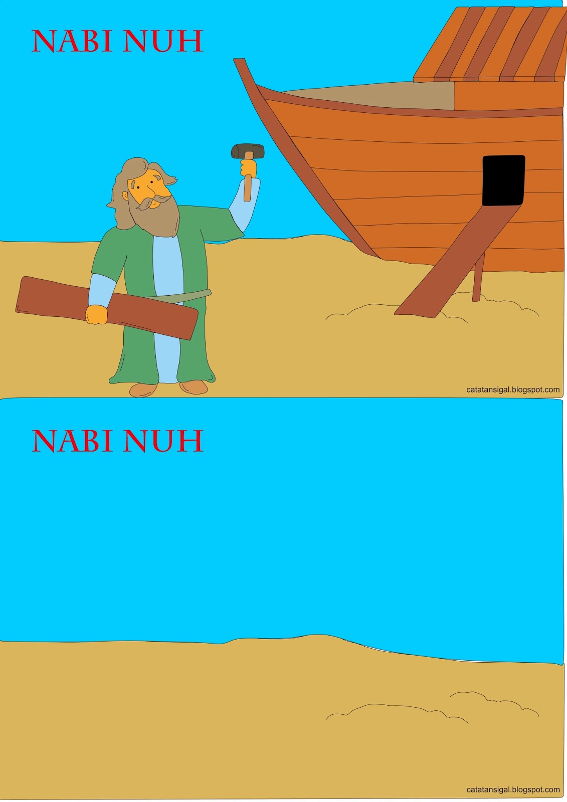 Catatan SiGal Mari Membuat Pop Up Cerita Nabi  Nuh 