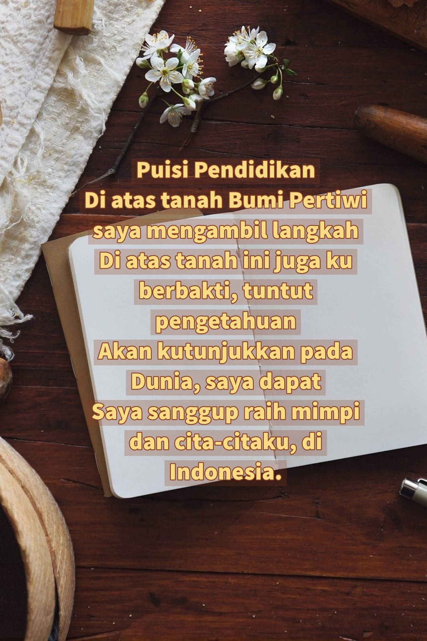 Puisi Pendidikan Pendek Singkat Bagus Banget Education