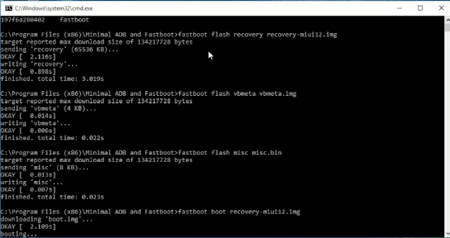 Fastboot boot recovery. Minimal adb. minimal adb and fastboot. fastboot miui 12. product error verifying vbmeta.