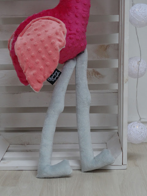 różowy flaming przytulanka 3