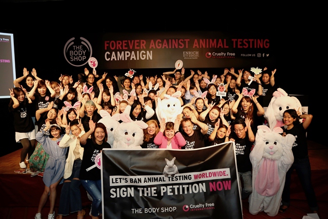The Body Shop Ban On Animal Testing in Cosmetics Products and Ingredients