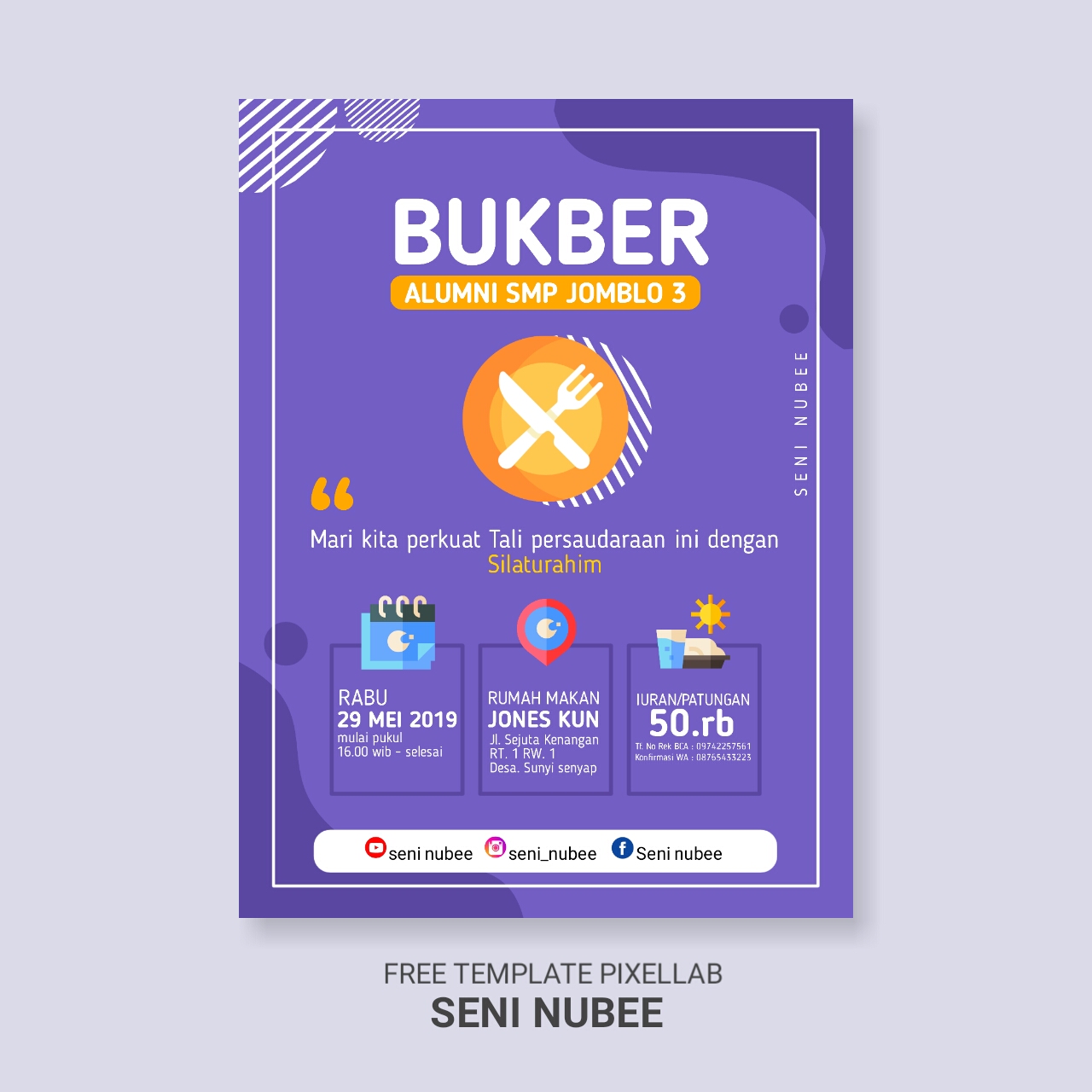 Template Mentahan file PLP pixellab #3 Poster Bukber