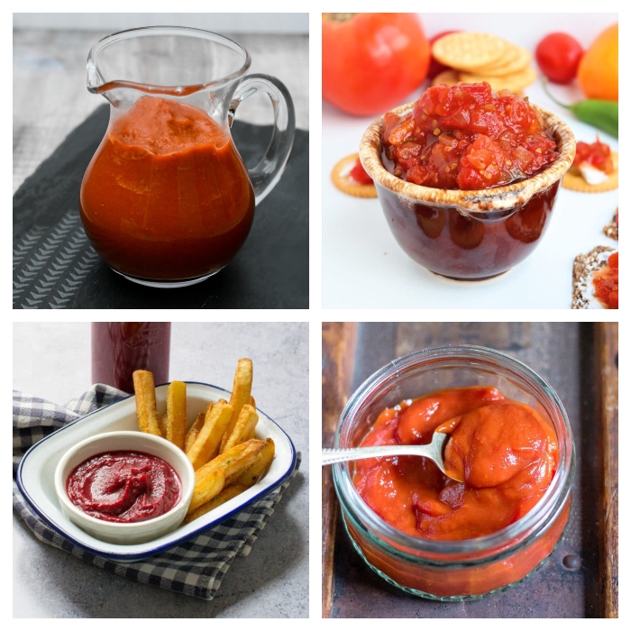 vegan tomato ketchup and tomato jam