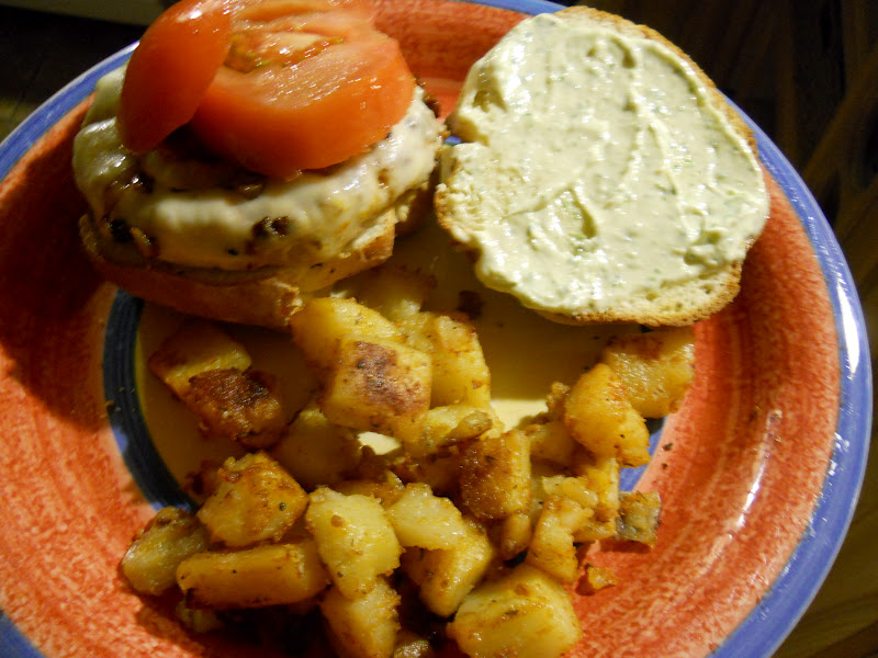 Eat cook and love Burgers de portobellinis chipotle, mayo basilic lime