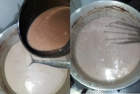 pour-dissolved-chocolate-to-the-hot-milk