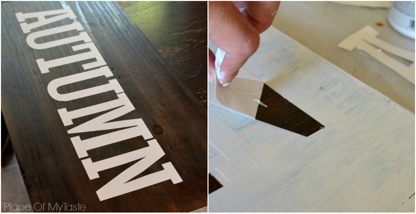 DIY DISTRESSED SIGN tutorial - PLACE OF MY TASTE