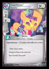 My Little Pony Plaid Stripes, Spoony Defenders of Equestria CCG Card