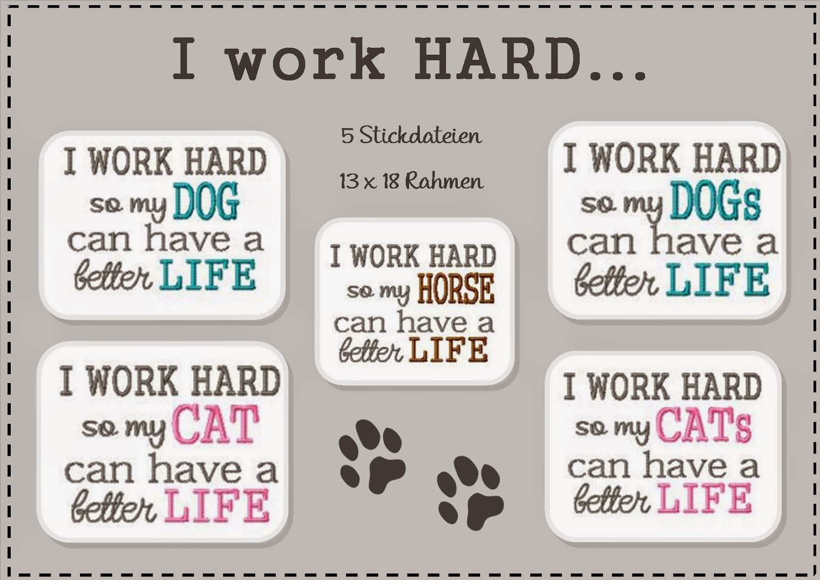 I work HARD