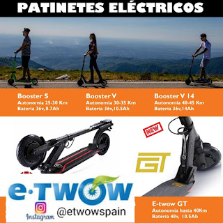 Características patinetes E-twow