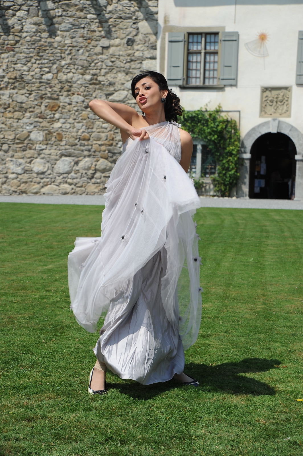 Glamorous Indian Girl Kajal Agarwal Photos In White Dress - Tollywood Stars